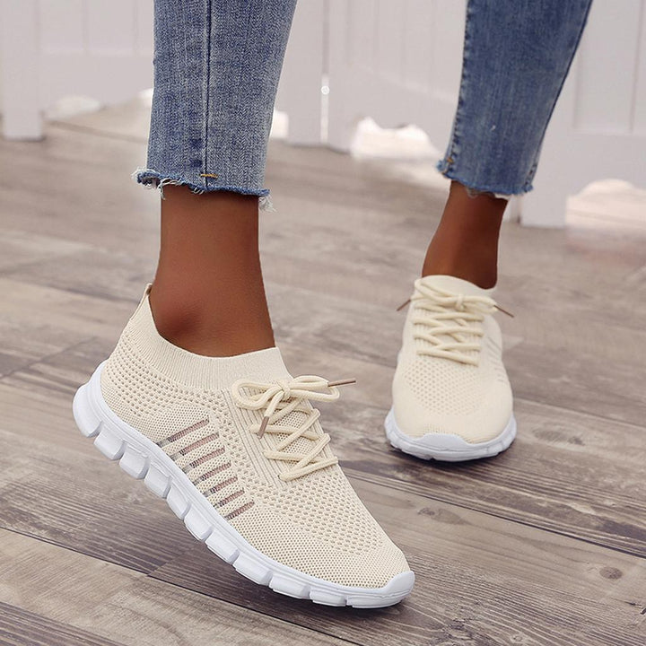 Kira | Damen Strick Sneaker Leichte Laufschuhe Freizeitschuhe