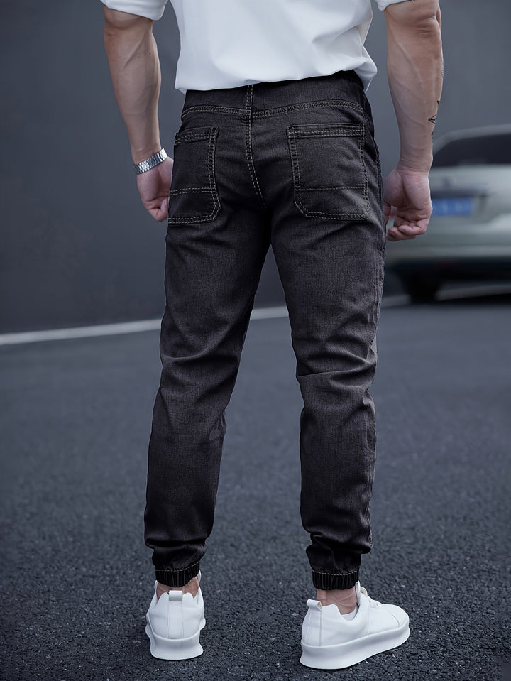 Albert | Herren Denim Jogger Jeans Elastischer Bund Slim Fit