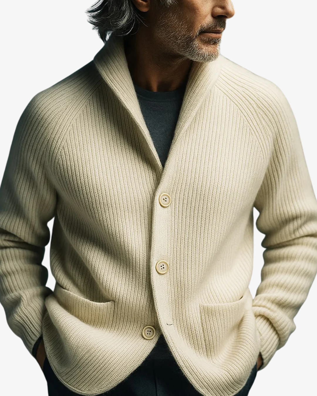 Edmund | Herren Strickjacke mit Knöpfen Cardigan