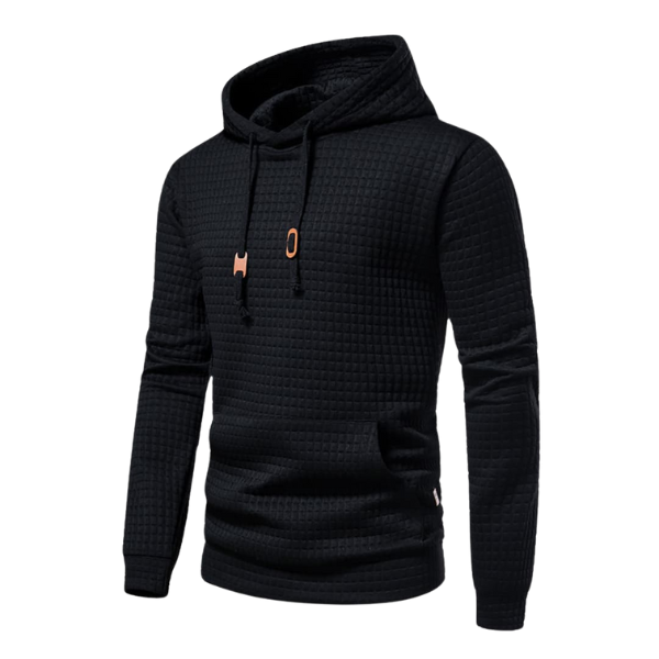 Tom | Herren Hoodie Waffle Kapuze Kängurutasche