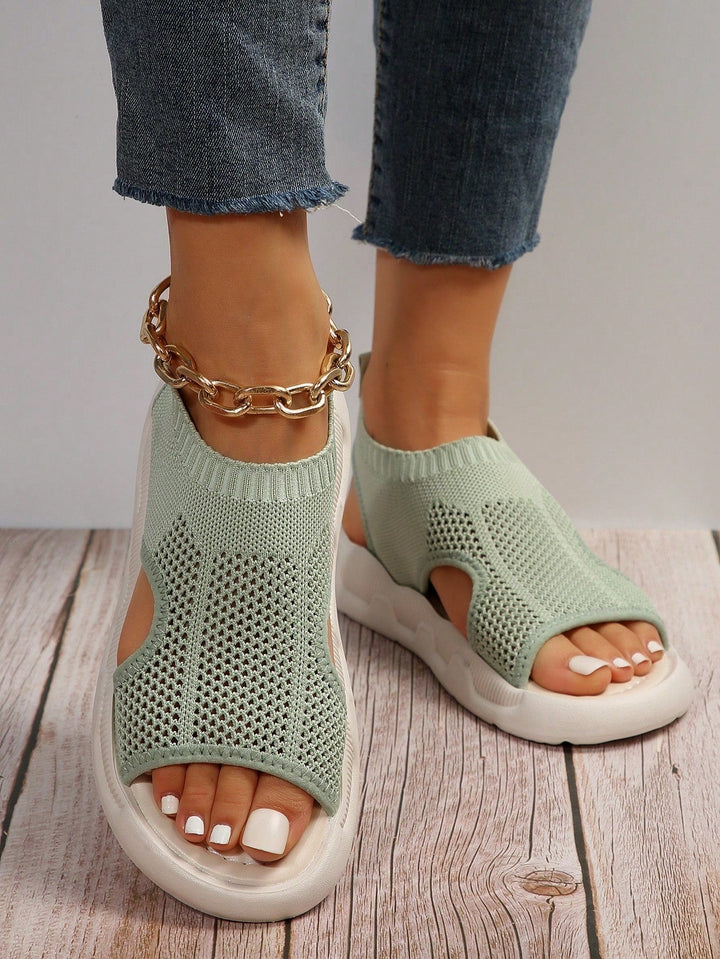 Dasera | Damen-Plateausandalen mit Klettverschluss
