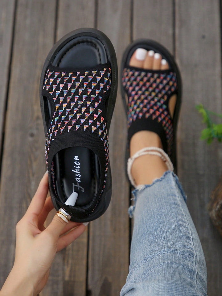 Dasera | Damen-Plateausandalen mit Klettverschluss
