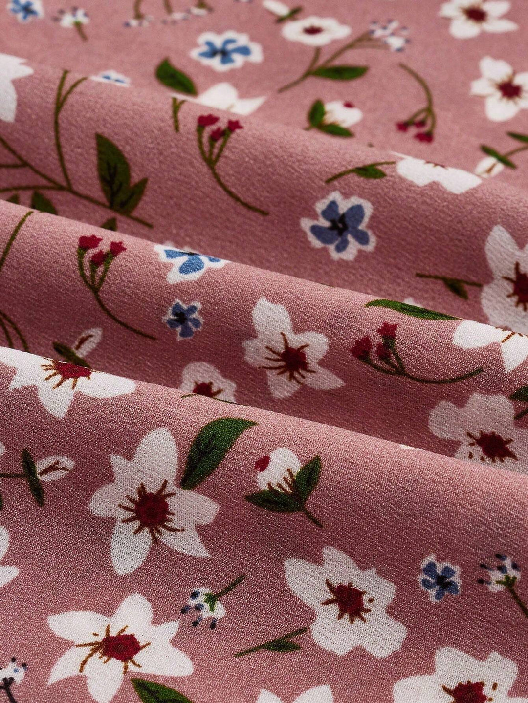Flora | Damen Maxikleid Langarm Blumenmuster A-Linie Boho Herbstkleid