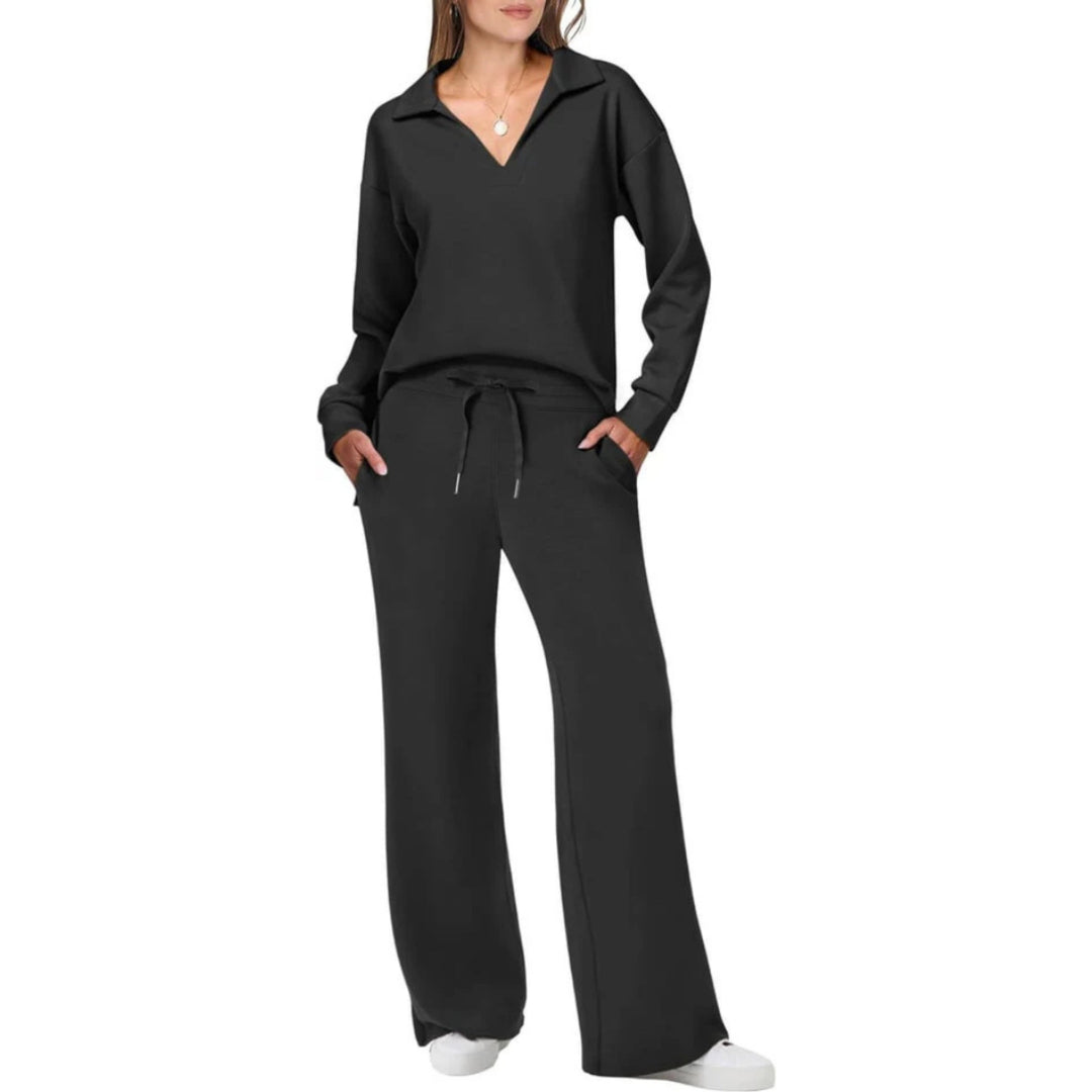 Fella | Damen Loungewear Set Pullover und Hose Zweiteiliges Set