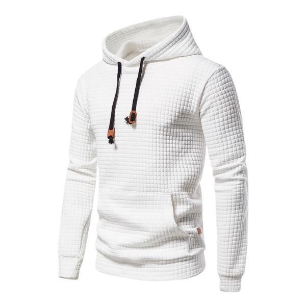 Tom | Herren Hoodie Waffle Kapuze Kängurutasche