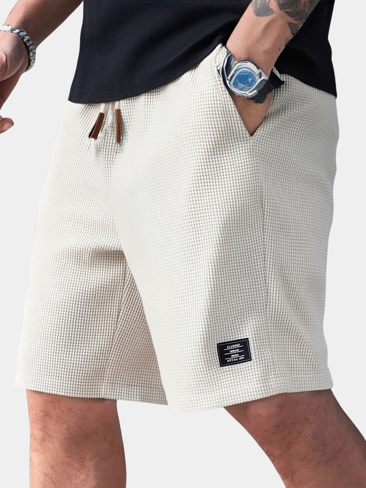 Marc | Herren Shorts Waffle Tunnelzug Lässig Sommer