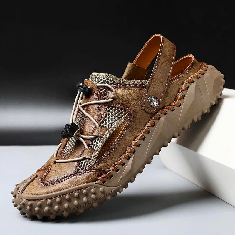 Bastian | Herren Leder Sandalen Outdoor Geschlossene Zehenkappe