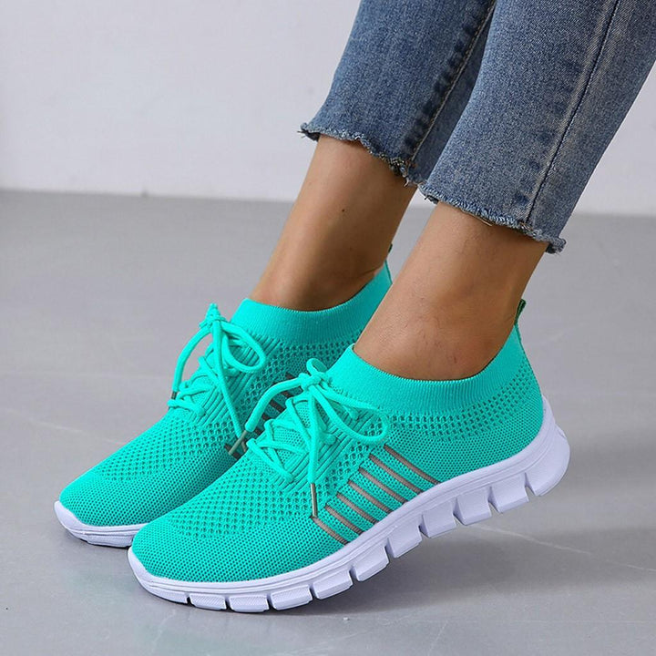 Kira | Damen Strick Sneaker Leichte Laufschuhe Freizeitschuhe