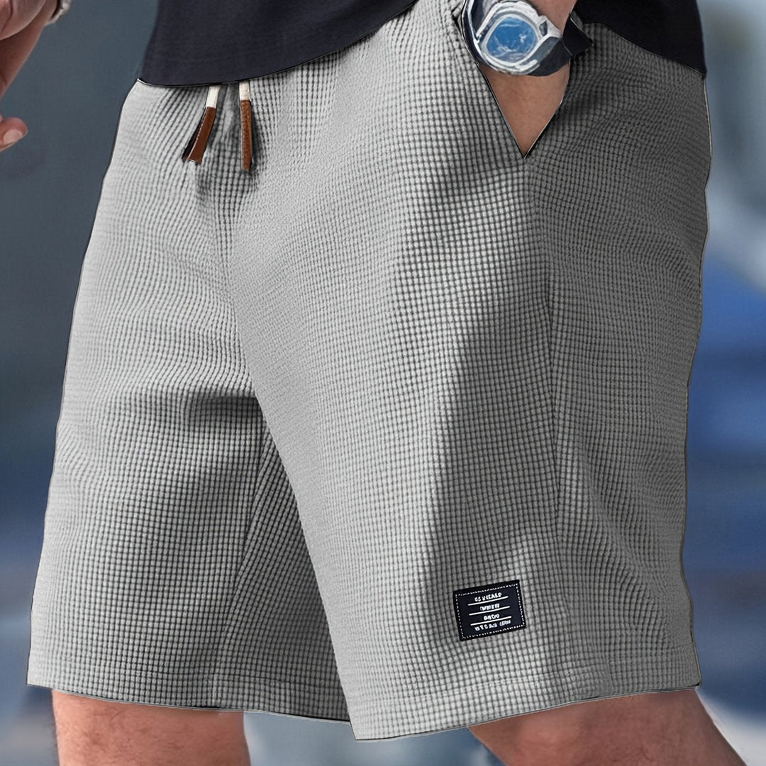Marc | Herren Shorts Waffle Tunnelzug Lässig Sommer