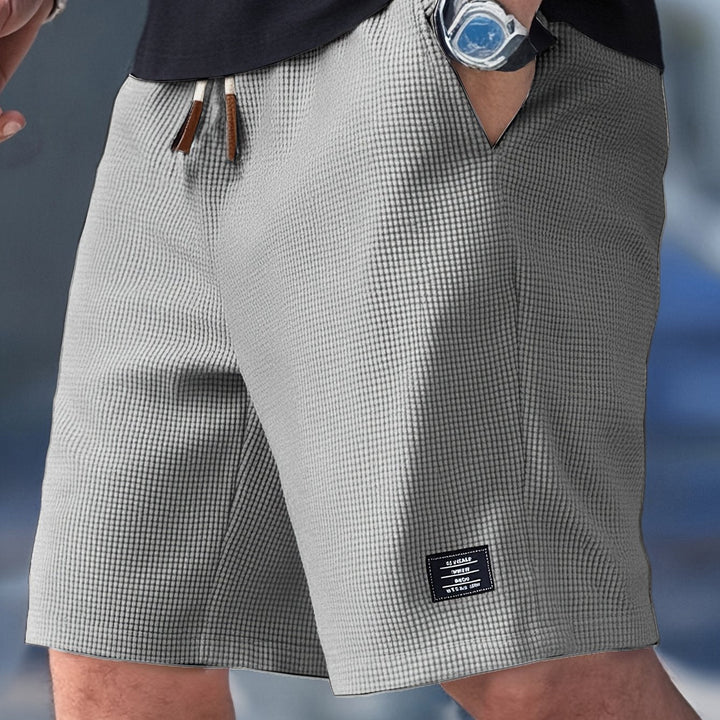 Marc | Herren Shorts Waffle Tunnelzug Lässig Sommer