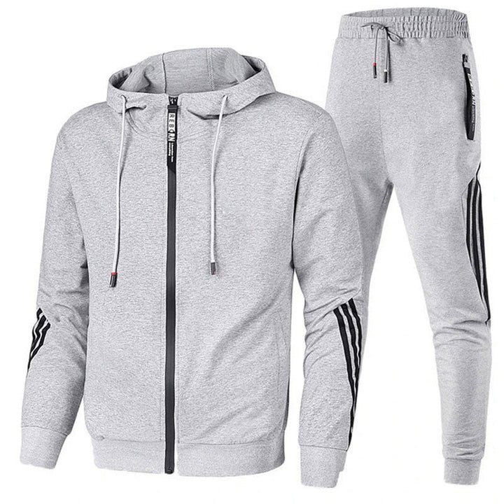 Daan | Herren Trainingsanzug Kapuzenjacke Jogger Streifen