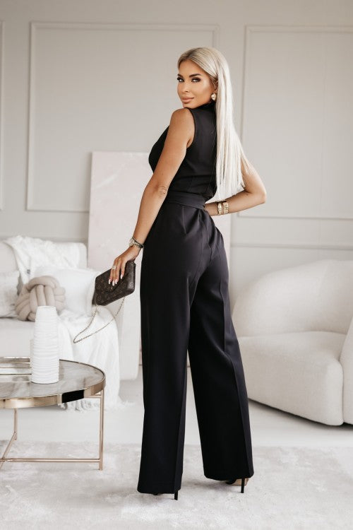 Vivienne | Damen Jumpsuit Elegant Ärmellos Hosenanzug Festlich