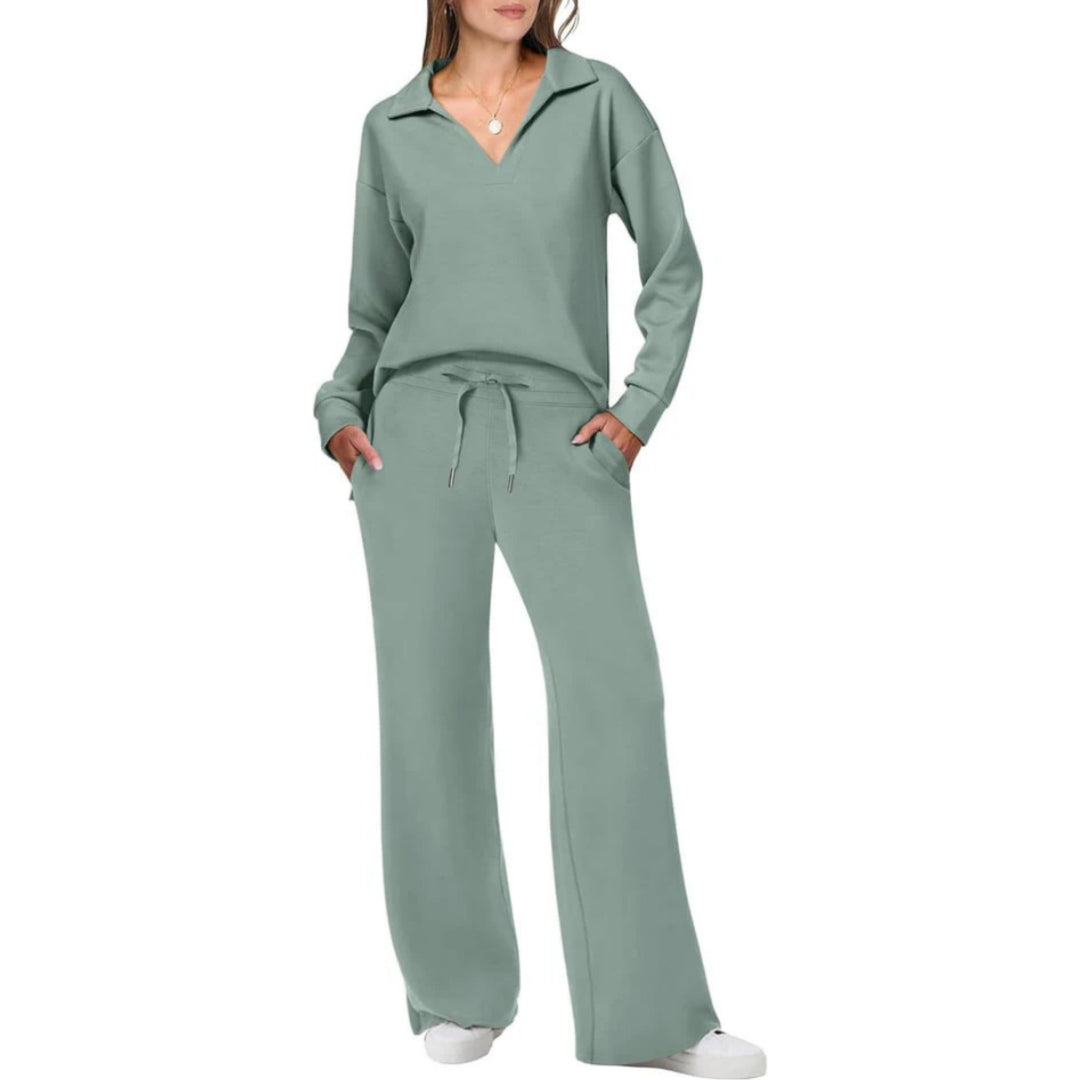 Fella | Damen Loungewear Set Pullover und Hose Zweiteiliges Set