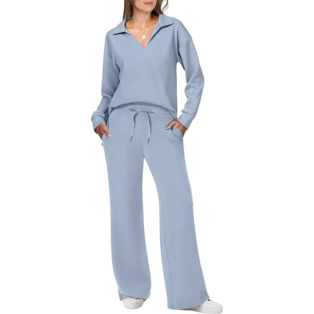 Fella | Damen Loungewear Set Pullover und Hose Zweiteiliges Set