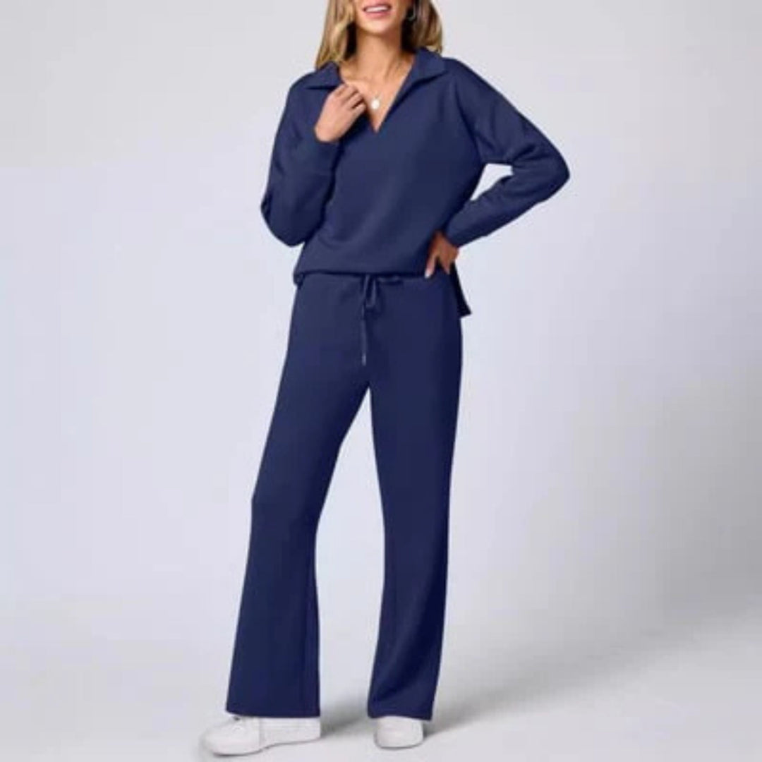Fella | Damen Loungewear Set Pullover und Hose Zweiteiliges Set