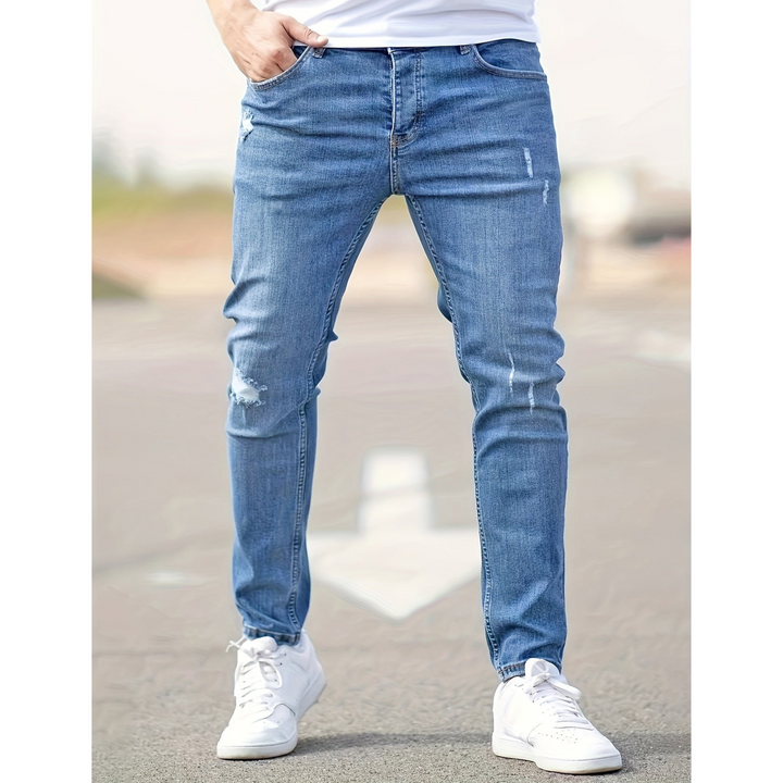 Luke | Herren Slim Fit Jeans Stretch Distressed Look