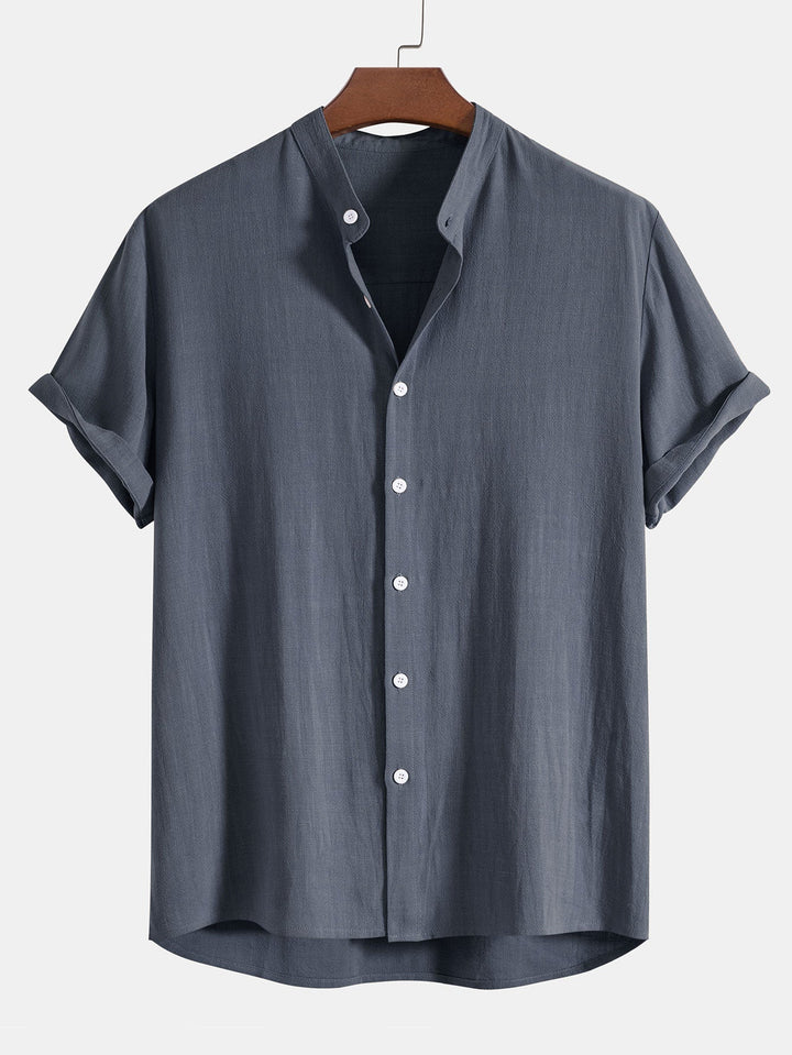 Dante | Herren Sommer Set Stehkragen Hemd und Hose optik