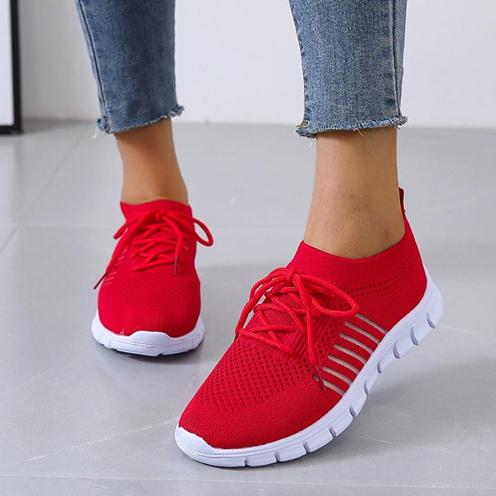 Kira | Damen Strick Sneaker Leichte Laufschuhe Freizeitschuhe
