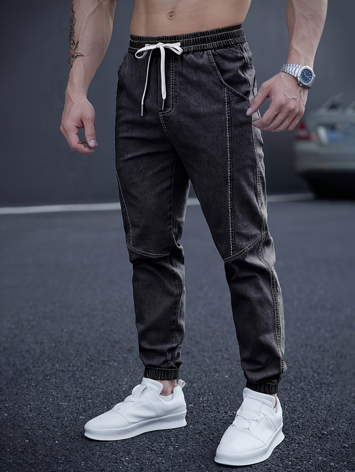Albert | Herren Denim Jogger Jeans Elastischer Bund Slim Fit