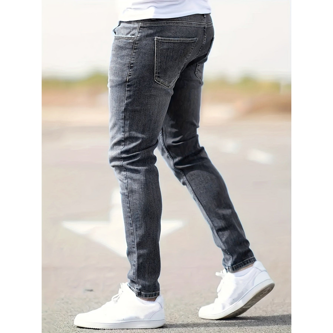Luke | Herren Slim Fit Jeans Stretch Distressed Look