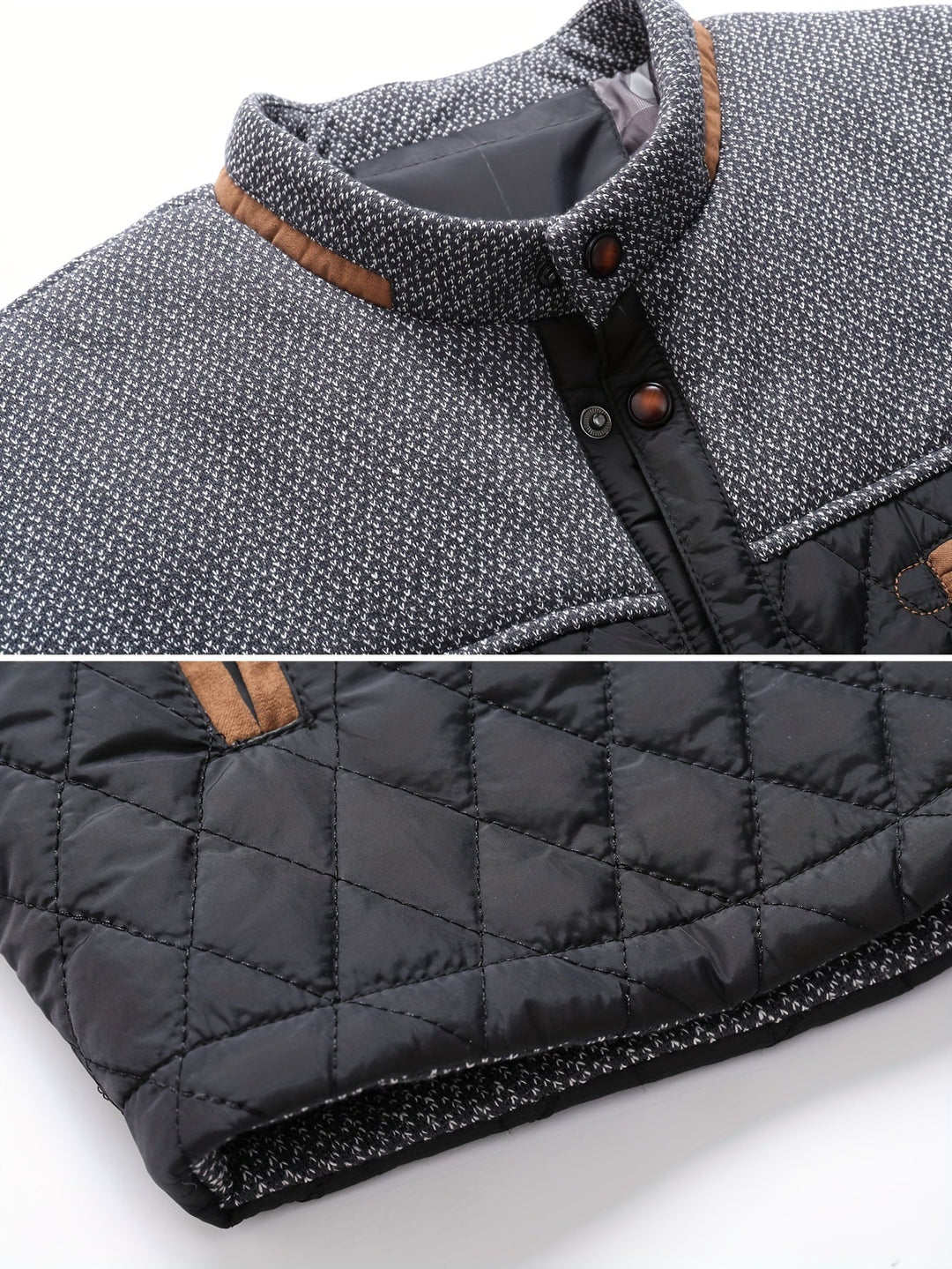 Wendelin | Herren Steppjacke mit Stehkragen - Olive Green - Image 11