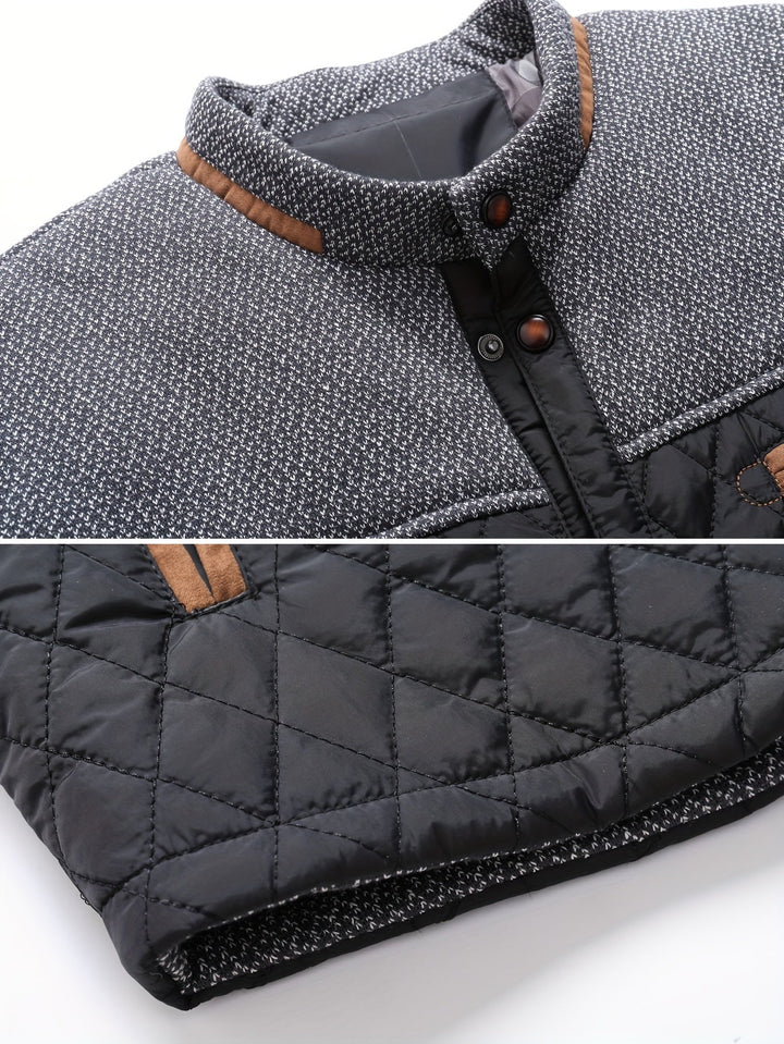 Wendelin | Herren Steppjacke mit Stehkragen - Olive Green - Image 11