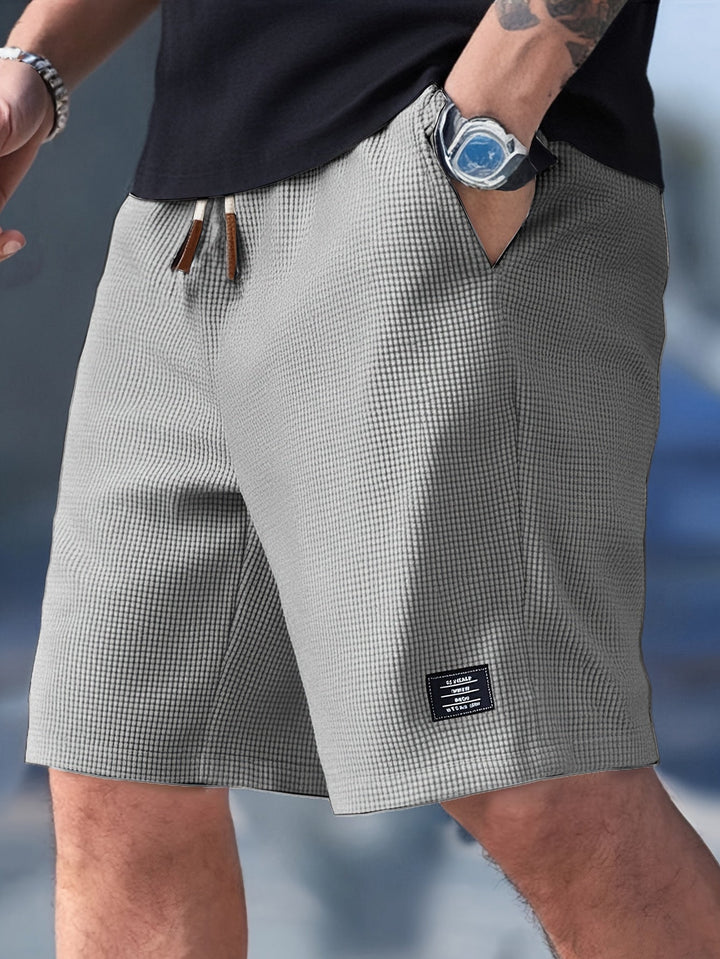 Marc | Herren Shorts Waffle Tunnelzug Lässig Sommer