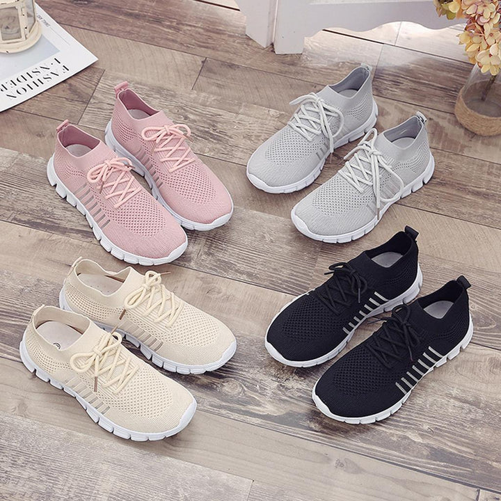 Kira | Damen Strick Sneaker Leichte Laufschuhe Freizeitschuhe