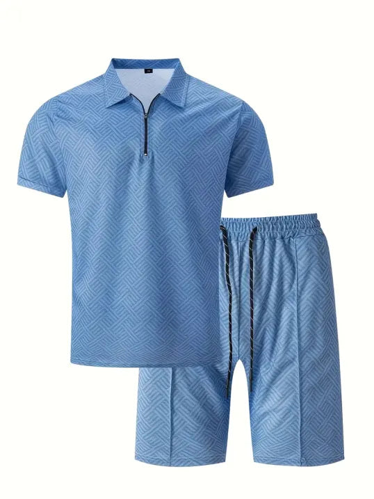 Carl | Herren Polo Set Kurzarm Shirt und Short Sommer Set