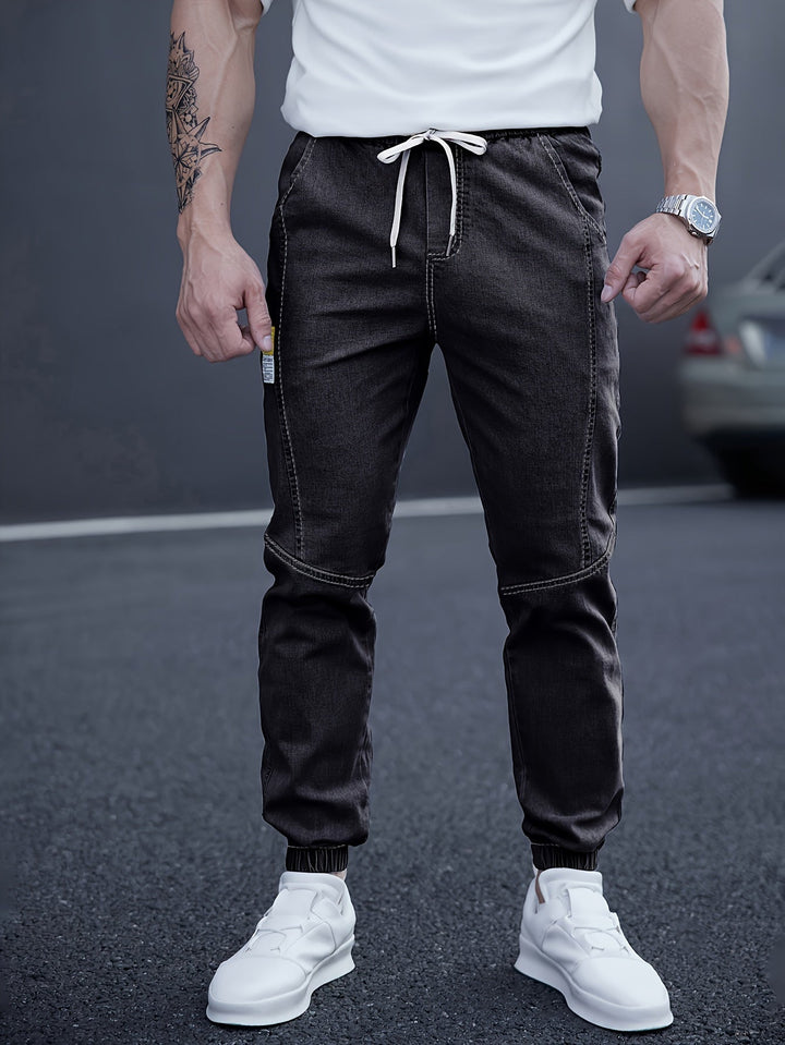 Albert | Herren Denim Jogger Jeans Elastischer Bund Slim Fit