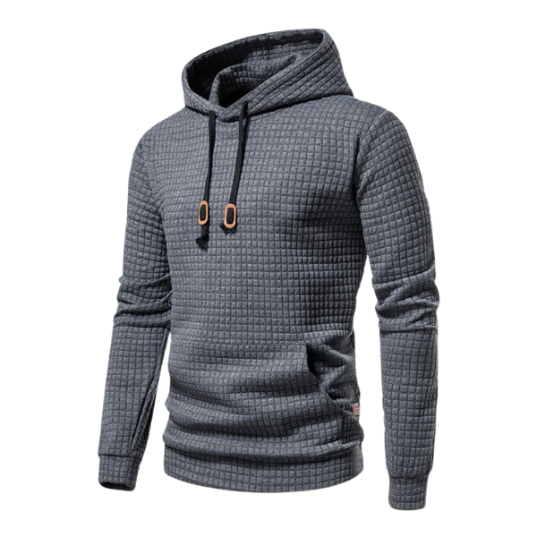 Tom | Herren Hoodie Waffle Kapuze Kängurutasche
