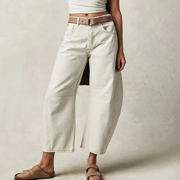Fessa | Damen Barrel Jeans Low Waist Wide Leg