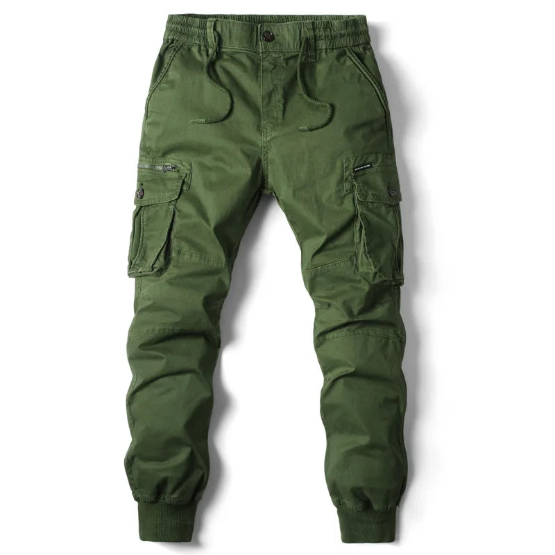 Niel | Herren Cargo Jogger Multi-Pocket Rippbündchen Anthrazit