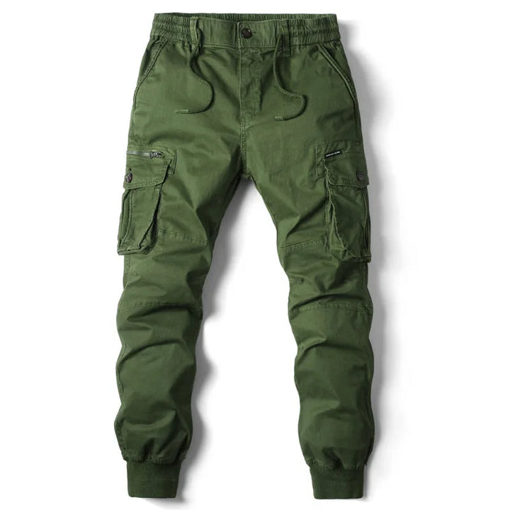 Niel | Herren Cargo Jogger Multi-Pocket Rippbündchen Anthrazit
