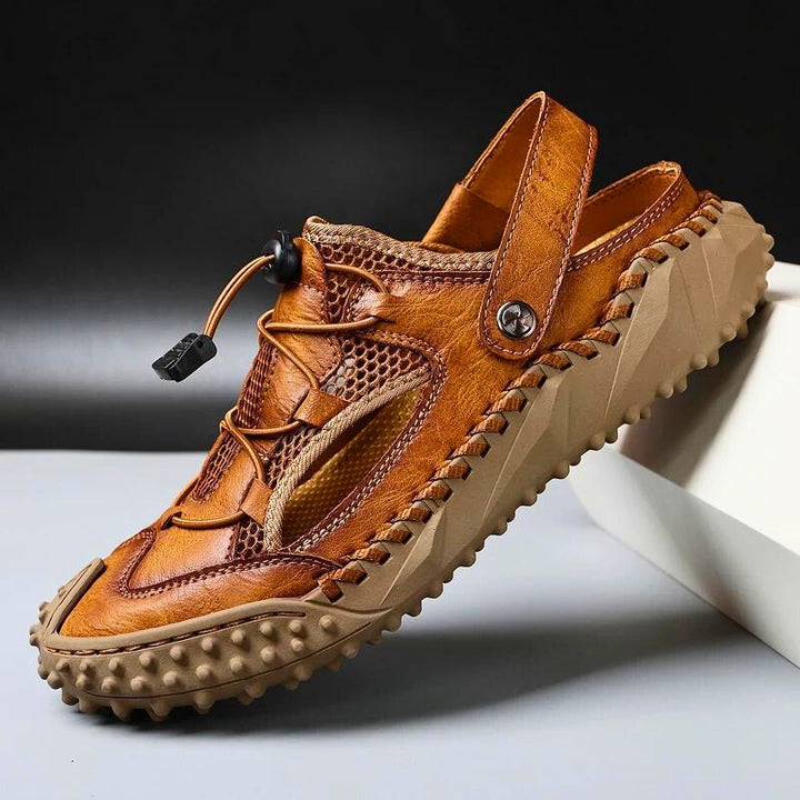Bastian | Herren Leder Sandalen Outdoor Geschlossene Zehenkappe