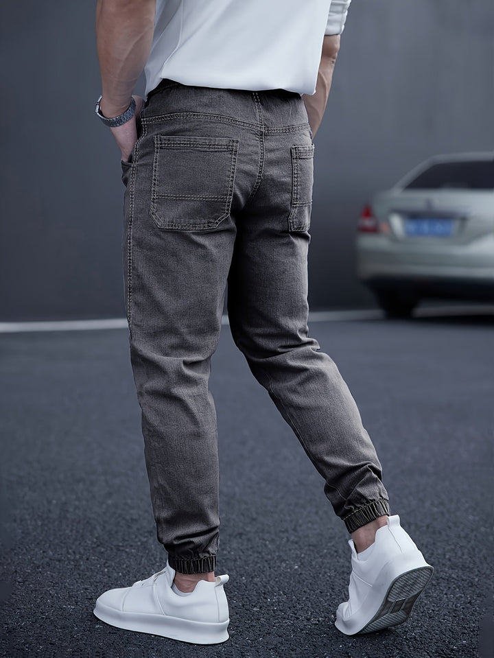 Albert | Herren Denim Jogger Jeans Elastischer Bund Slim Fit