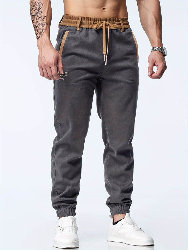 Remo | Herren Jogger Hose Slim Fit Freizeithose mit Kontrastband