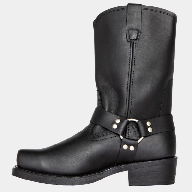 Ranger | Damen Cowboystiefel Leder Western Biker Stiefel