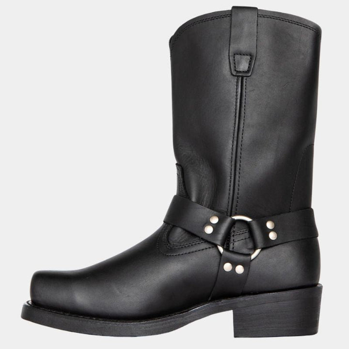 Ranger | Damen Cowboystiefel Leder Western Biker Stiefel