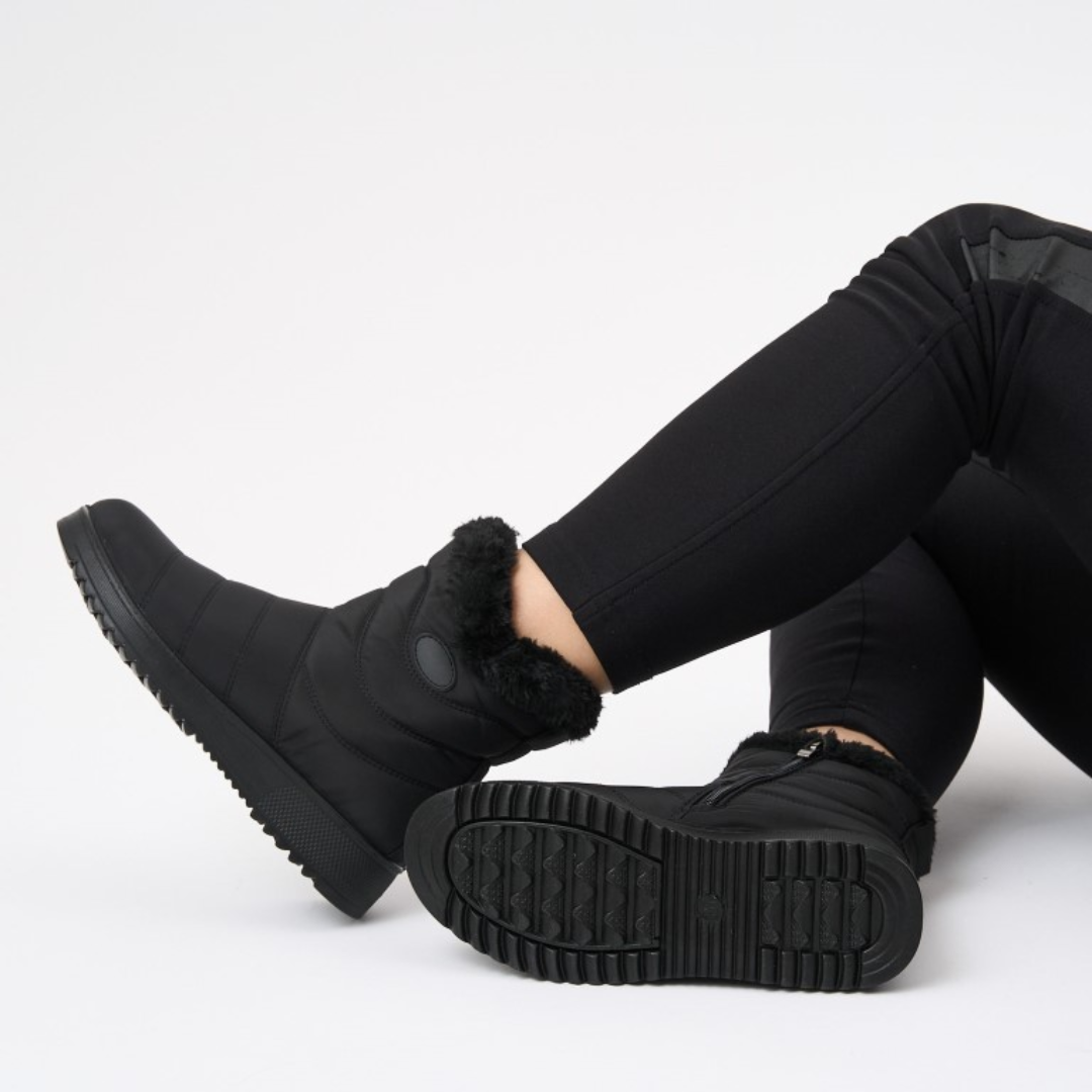 Svanhora | Damen Winterstiefel Wasserdicht Gefüttert - Black - Image 5