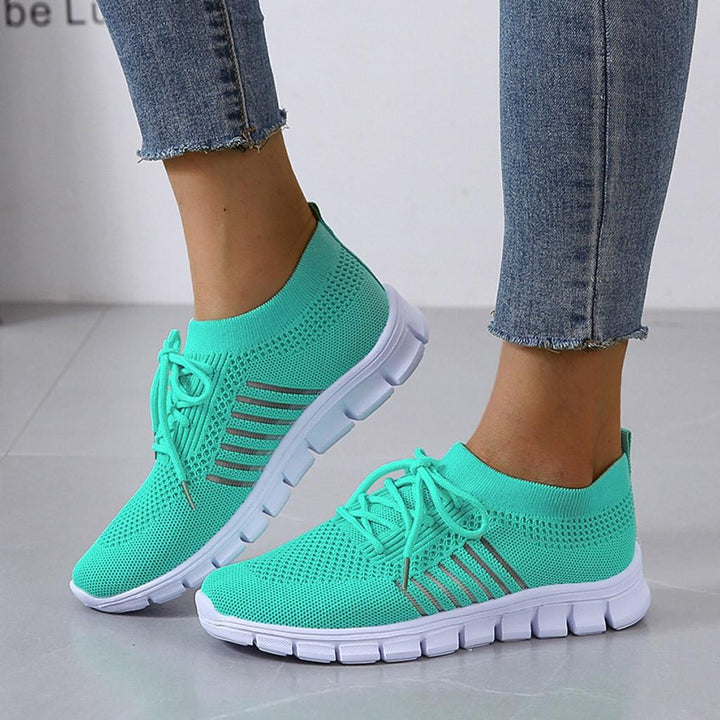Kira | Damen Strick Sneaker Leichte Laufschuhe Freizeitschuhe