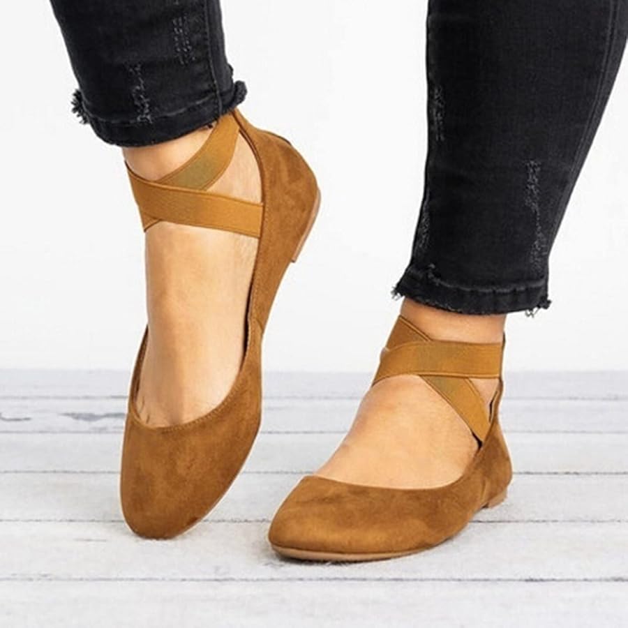 Saskia | Damen Riemchen Ballerinas