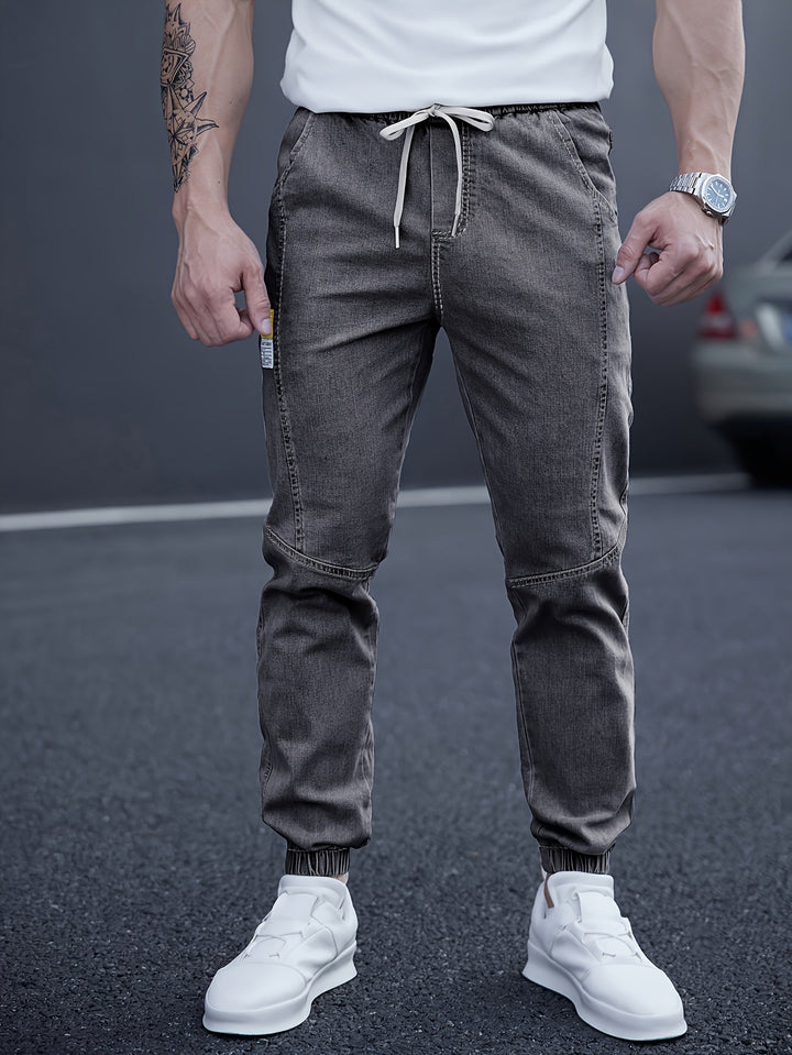 Albert | Herren Denim Jogger Jeans Elastischer Bund Slim Fit
