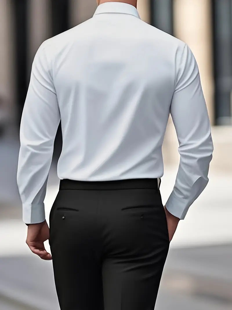 Marc | Herren Businesshemd Slim Fit Langarm Knopfleiste