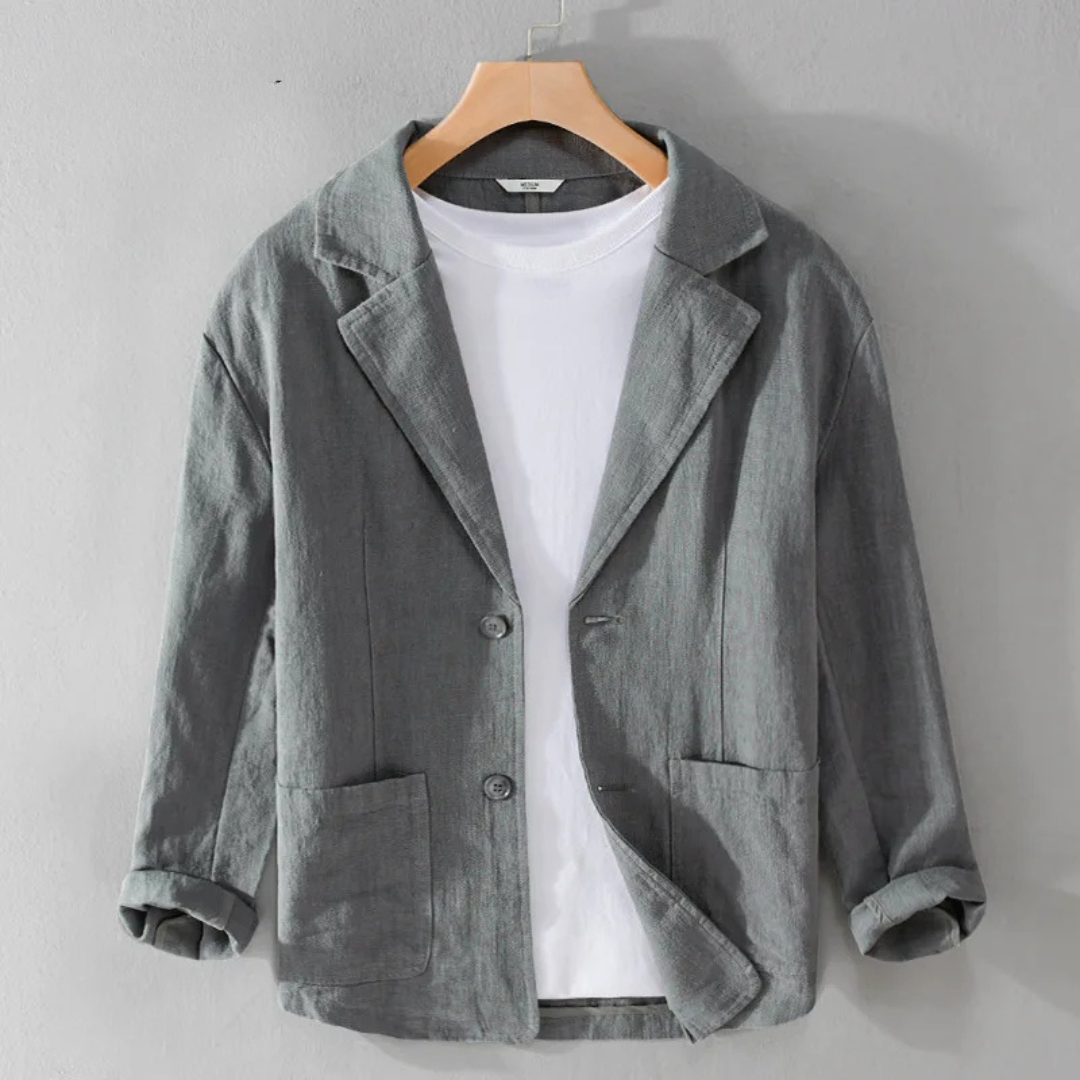 Jevie | Herren jacke Lässiges Sakko mit Taschen