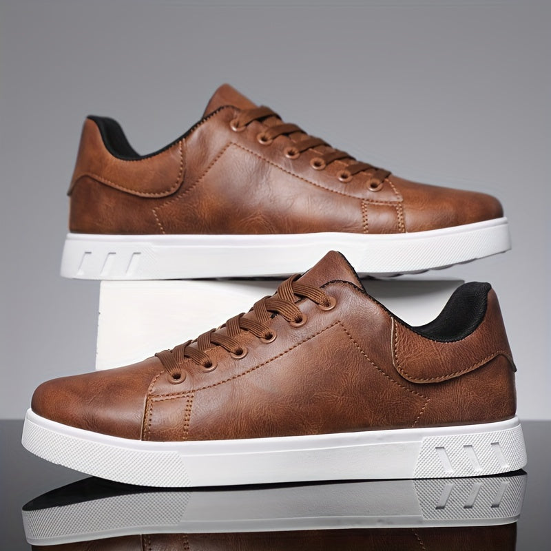 Rex | Herren Leder-Sneaker Low-Top Cupsole Casual