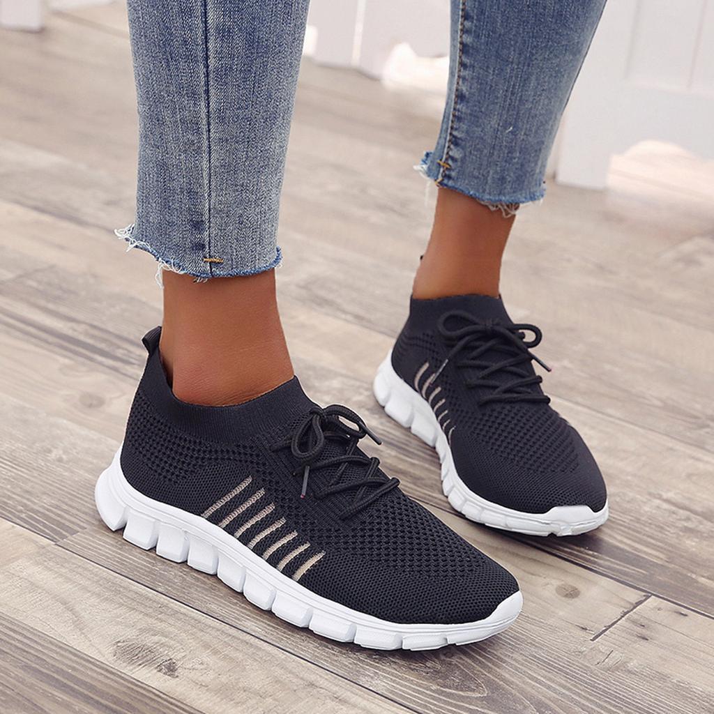 Kira | Damen Strick Sneaker Leichte Laufschuhe Freizeitschuhe