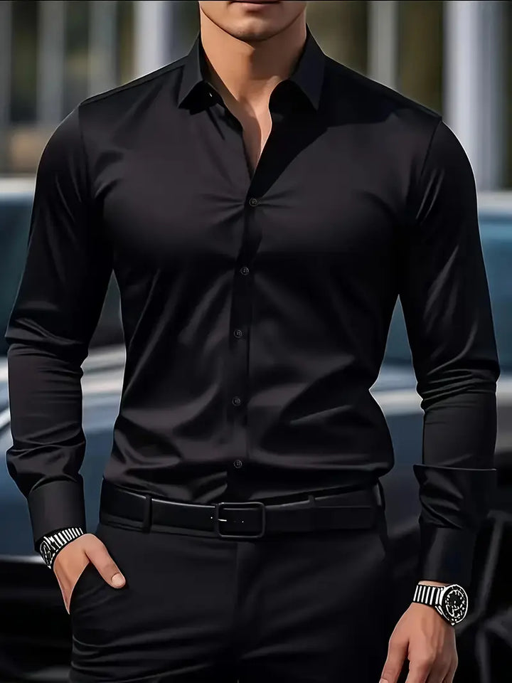Marc | Herren Businesshemd Slim Fit Langarm Knopfleiste