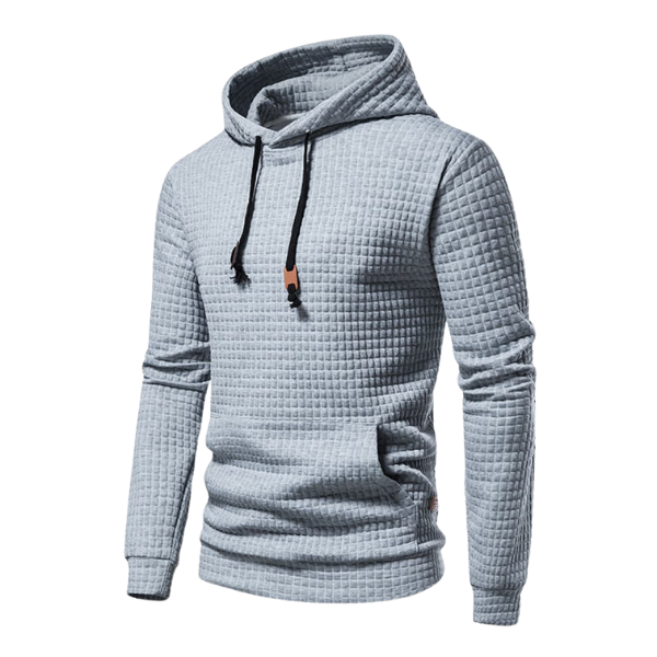 Tom | Herren Hoodie Waffle Kapuze Kängurutasche