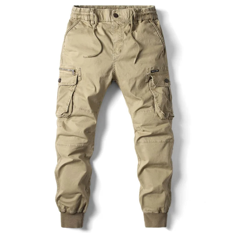 Niel | Herren Cargo Jogger Multi-Pocket Rippbündchen Anthrazit